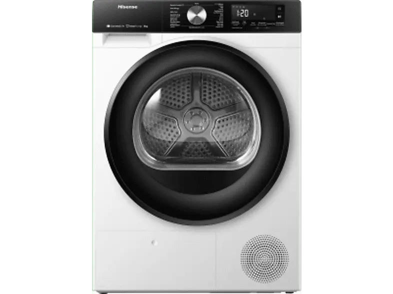 Hisense DH3S802BW2 Trockner (8 kg, EEK: D, 64 dB(A)), Weiß)