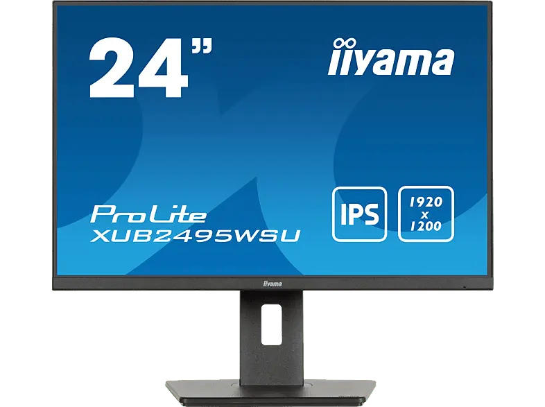 IIYAMA ProLite XUB2495WSU-B7 24,1 Zoll Monitor, WUXGA, 4 ms Reaktionszeit, 300 cd/m², 75 Hz, Schwarz