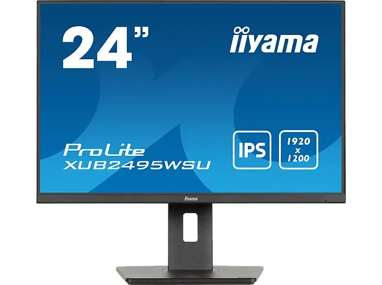 IIYAMA ProLite XUB2495WSU-B7 24,1 Zoll Monitor, WUXGA, 4 ms Reaktionszeit, 300 cd/m², 75 Hz, Schwarz