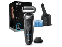 Braun Series 72-G7200cc Nass- und Trockenrasierer (Akkubetrieb, Grau)