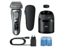 Braun 9667CC Rasierer (Akkubetrieb, Grau, Vibrierende Scherfolien)