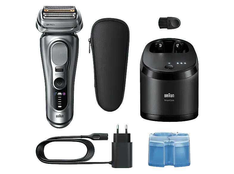 Braun 9667CC Rasierer (Akkubetrieb, Grau, Vibrierende Scherfolien)