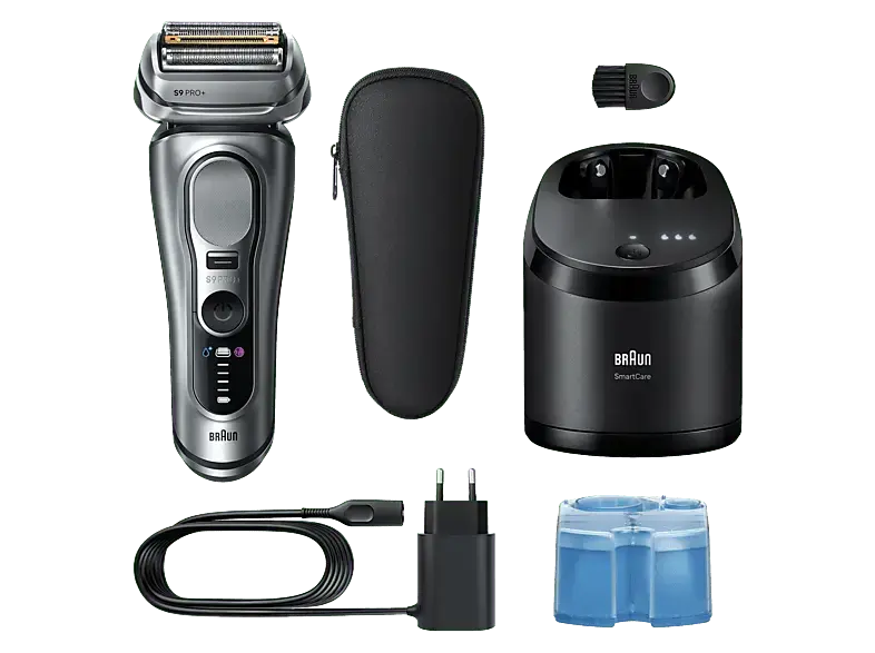 Braun 9667CC Rasierer (Akkubetrieb, Grau, Vibrierende Scherfolien)