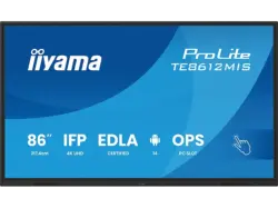 iiyama LCD Touchscreen-Display for Business, 86 Zoll, 4 K, integrierte Whiteboard-Software; Monitor for Business
