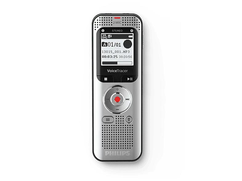 PHILIPS Diktiergerät DVT2050 VoiceTracer, silber