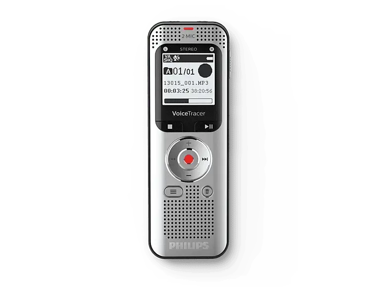 PHILIPS Diktiergerät DVT2050 VoiceTracer, silber