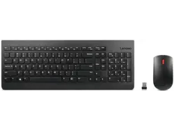LENOVO Desktop Set Essential, Kabellos/USB, qwertz, 1200dpi, Schwarz; Desktop Set----Desktop Set