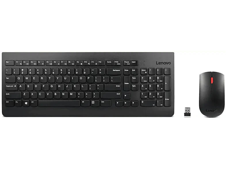 LENOVO Desktop Set Essential, Kabellos/USB, qwertz, 1200dpi, Schwarz; Desktop Set----Desktop Set
