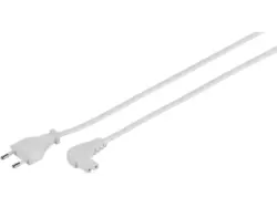 Vivanco 46204 Netzkabel mit Winkelstecker, 3m; Netzanschlussleitung