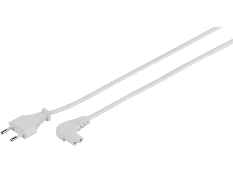Vivanco 46204 Netzkabel mit Winkelstecker, 3m; Netzanschlussleitung