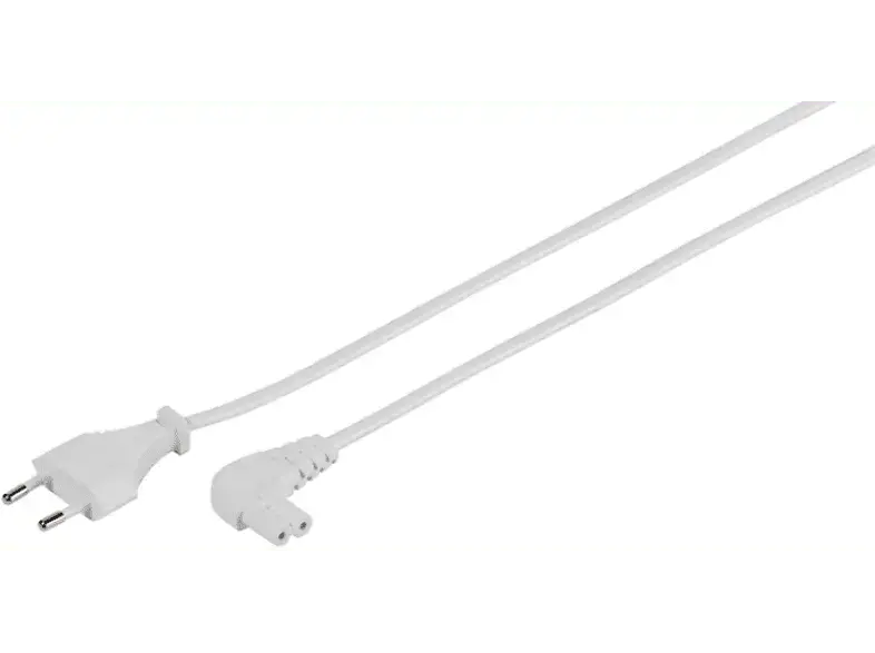 Vivanco 46204 Netzkabel mit Winkelstecker, 3m; Netzanschlussleitung