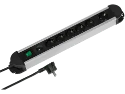 Vivanco 37660 professional 5+1-fach Steckdosenleiste mit Schalter, 2m