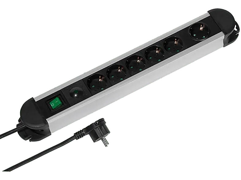 Vivanco 37660 professional 5+1-fach Steckdosenleiste mit Schalter, 2m