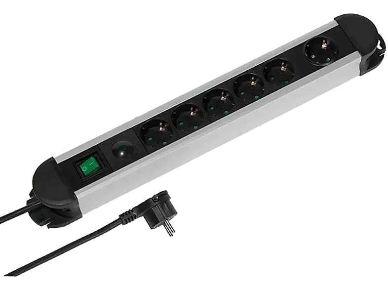 Vivanco 37660 professional 5+1-fach Steckdosenleiste mit Schalter, 2m