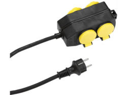 Vivanco 39609 Outdoor 4-fach Steckdosenleiste ohne Schalter, 1,4m; Steckdosenverteiler