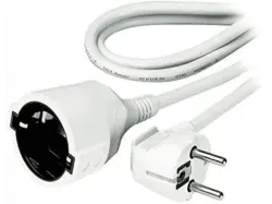 Vivanco 7278 Schuko-Verlängerungskabel, 2m; Schuko Verlängerung