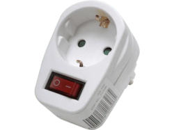 Vivanco 22396 Schuko-Adapter mit Schalter