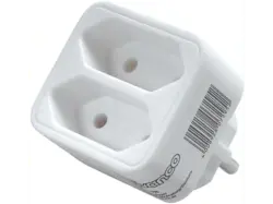 Vivanco 7295 2-fach Euro-Adapter ohne Schalter
