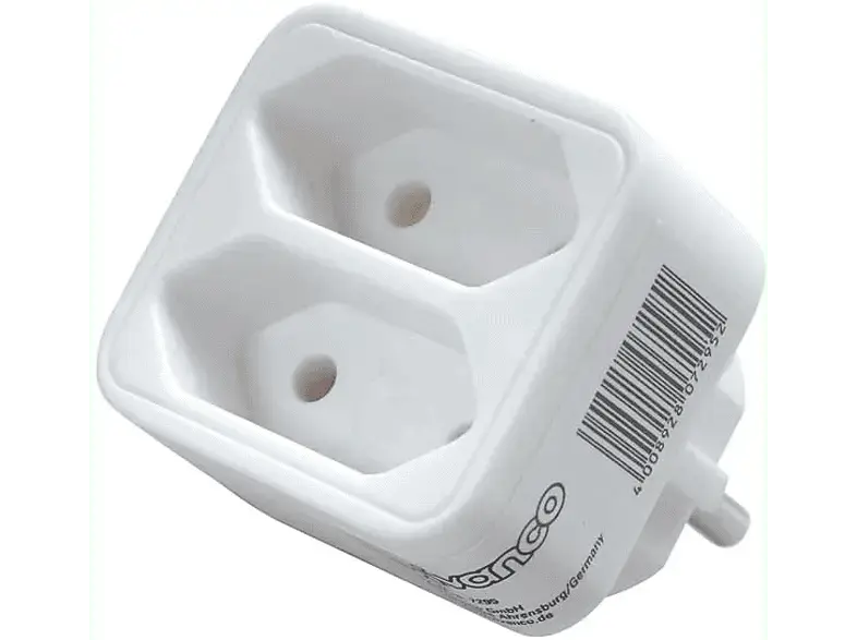 Vivanco 7295 2-fach Euro-Adapter ohne Schalter