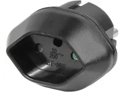 Vivanco 28695 Reisestecker Schweiz, CH Buchse - Schuko Stecker