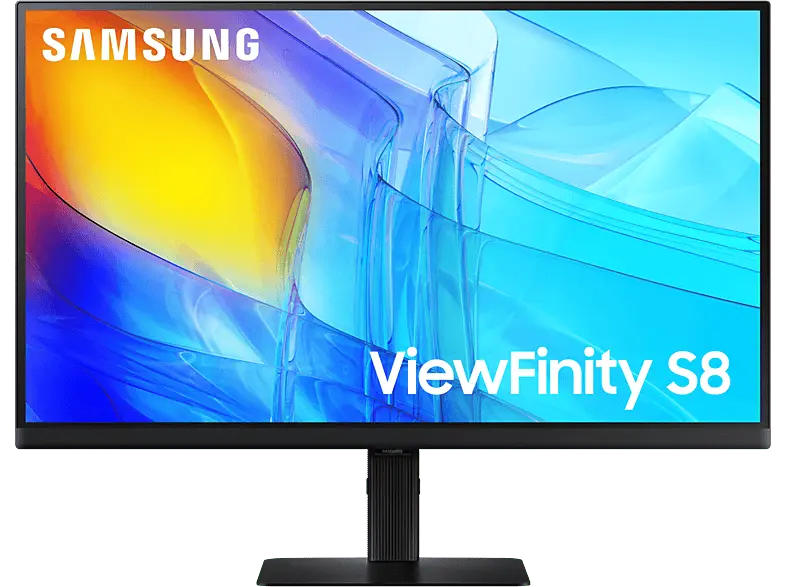 Samsung ViewFinity S8 S80D 27 Zoll Monitor for Business, UHD 4K, 5 ms Reaktionszeit, 350 cd/m², 60 Hz, Schwarz