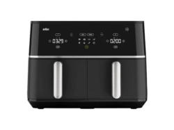 Braun TD 5030IBK TwinCook5 Doppelheißluftfritteuse 10 l, 2400 Watt, Schwarz