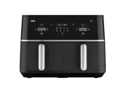 Braun TD 5030IBK TwinCook5 Doppelheißluftfritteuse 10 l, 2400 Watt, Schwarz