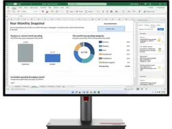 LENOVO ThinkVision P27q-30 27 Zoll Monitor for Business, WQHD, 6 ms Reaktionszeit, 60 Hz, Raven Black