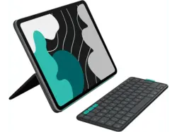 LOGITECH Flip Folio für iPad Pro 13 Zoll (M4) und Air (M2 M3), Grafit; iPad Case mit Tastatur