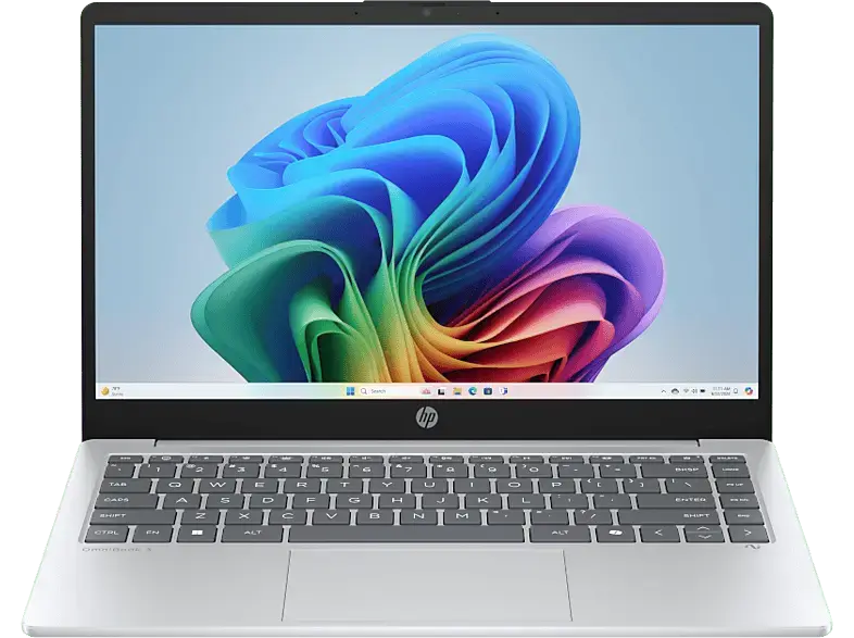 HP OmniBook 3 NGAI 14-ha0902ng Copilot+ PC 14 Zoll, Full-HD, AMD Ryzen™ AI 5 340 Prozessor, 16 GB RAM, 1 TB SSD, Windows 11 Home, Radeon™ 840M, Glacier Silver