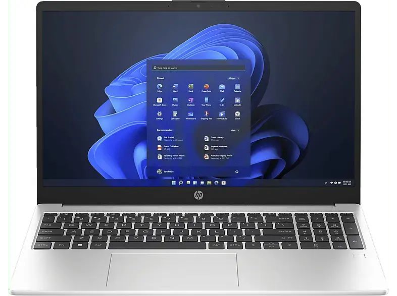 HP 250 G10 for Business Notebook 15,6 Zoll, Full-HD, Intel® Core™ i5 Prozessor 1334U, 16 GB RAM, 512 SSD, Windows 11 Pro, Iris® Xᵉ, Turbo Silver