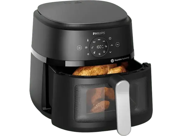 Philips NA231/00 Airfryer 2000 Series XL Hei&szlig;luftfritteuse 6,2 l, 1700 Watt, Schwarz