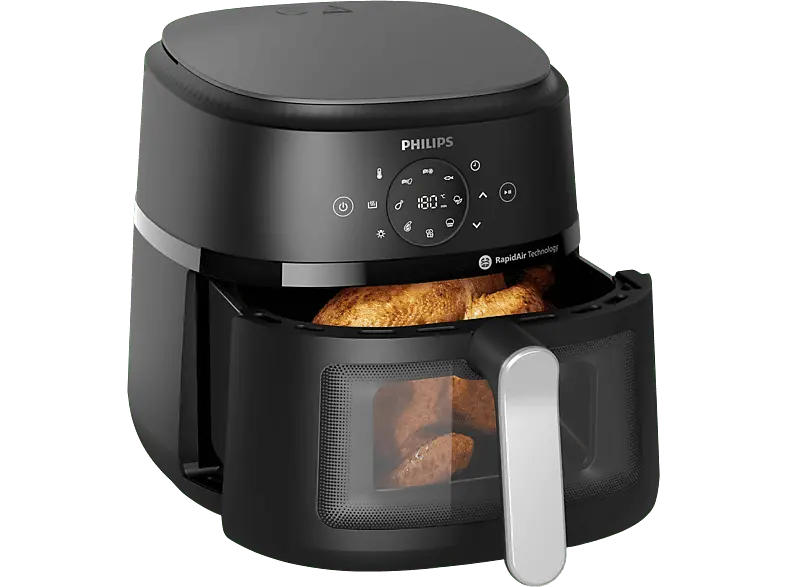 Philips NA231/00 Airfryer 2000 Series XL Heißluftfritteuse 6,2 l, 1700 Watt, Schwarz