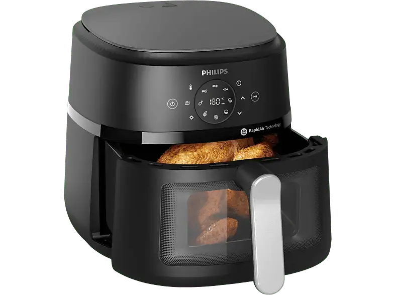 Philips NA231/00 Airfryer 2000 Series XL Heißluftfritteuse 6,2 l, 1700 Watt, Schwarz