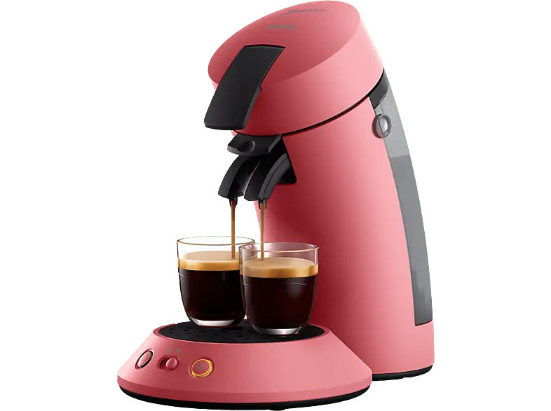 Philips CSA210/35 Senseo Original PLUS Kaffeepadmaschine, Korallrot