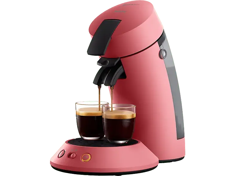 Philips CSA210/35 Senseo Original PLUS Kaffeepadmaschine, Korallrot