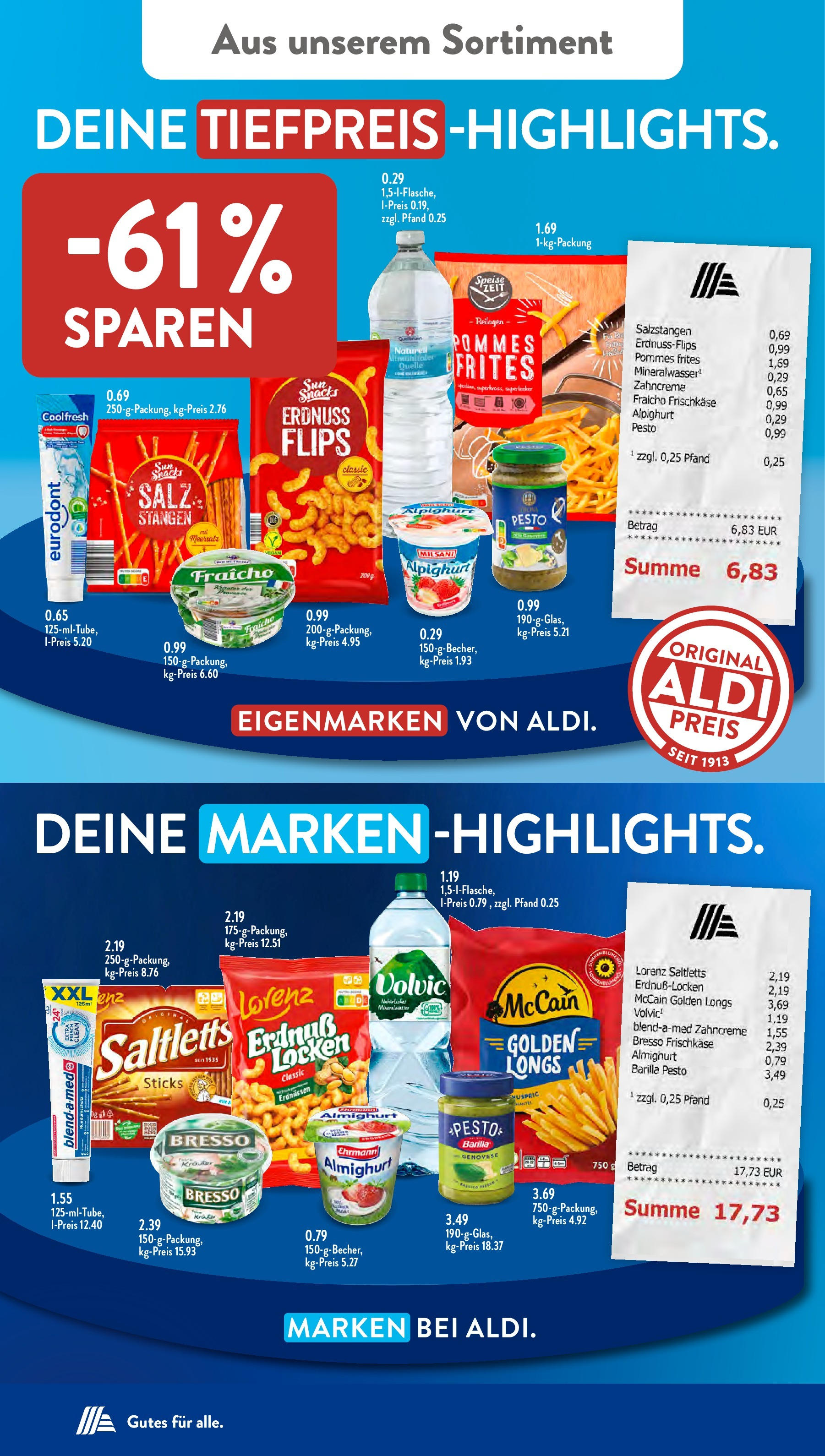 Aldi Süd Prospekt (ab 01.08.2025) zum Blättern | Seite: 12 | Produkte: Barilla pesto, McCain, Bresso, Mineralwasser Aldi Süd Prospekt (ab 01.08.2025) zum Blättern | Seite: 12 | Produkte: Barilla pesto, McCain, Bresso, Mineralwasser