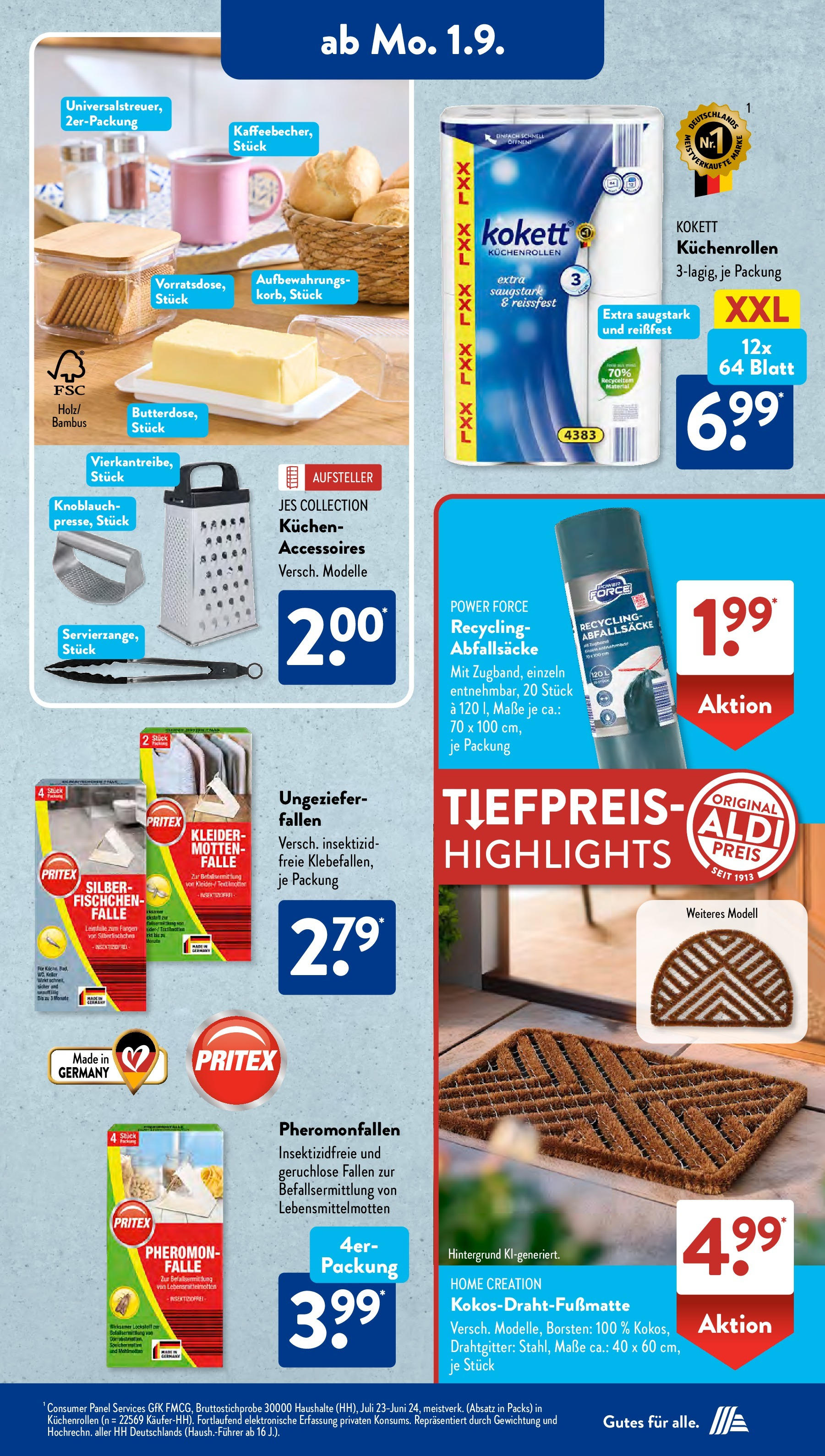 Aldi Süd Prospekt (ab 01.08.2025) zum Blättern | Seite: 15 | Produkte: Knoblauch, Kuchen, Home creation Aldi Süd Prospekt (ab 01.08.2025) zum Blättern | Seite: 15 | Produkte: Knoblauch, Kuchen, Home creation