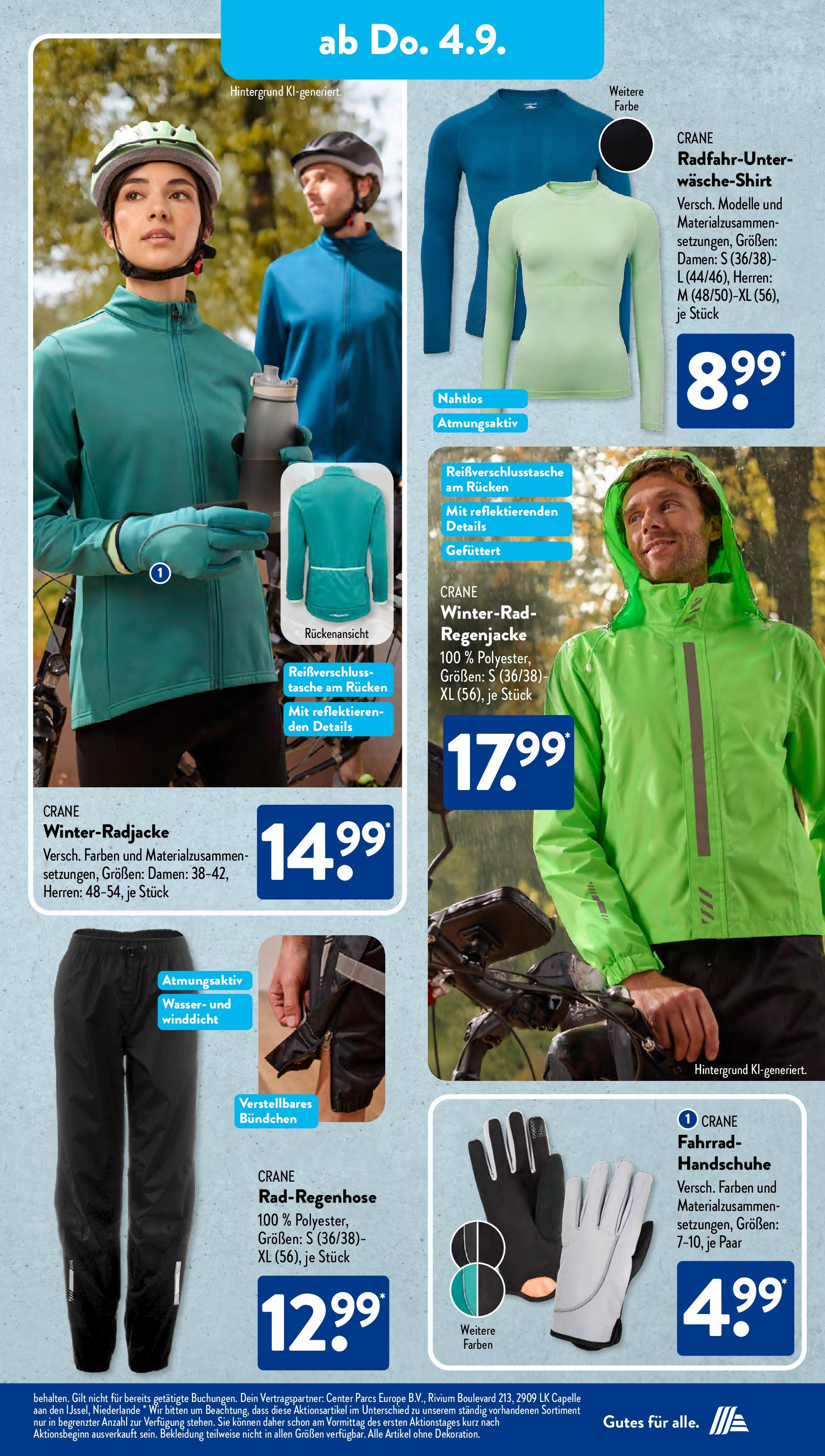 Aldi Süd Prospekt (ab 01.08.2025) zum Blättern | Seite: 18 | Produkte: Tasche, Regenjacke, Wasser, Bekleidung Aldi Süd Prospekt (ab 01.08.2025) zum Blättern | Seite: 18 | Produkte: Tasche, Regenjacke, Wasser, Bekleidung
