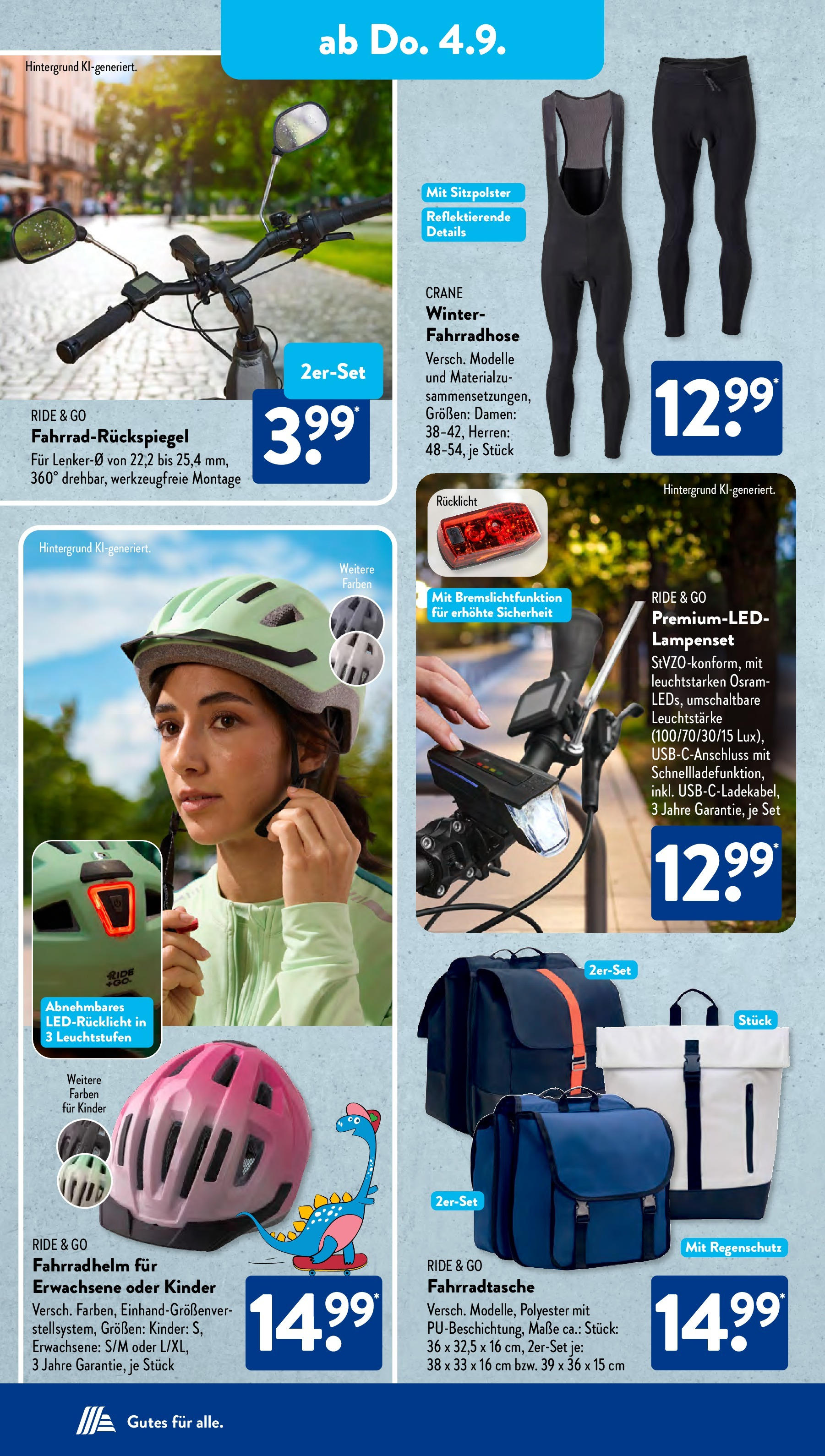Aldi Süd Prospekt (ab 01.08.2025) zum Blättern | Seite: 19 | Produkte: Fahrradhelm Aldi Süd Prospekt (ab 01.08.2025) zum Blättern | Seite: 19 | Produkte: Fahrradhelm