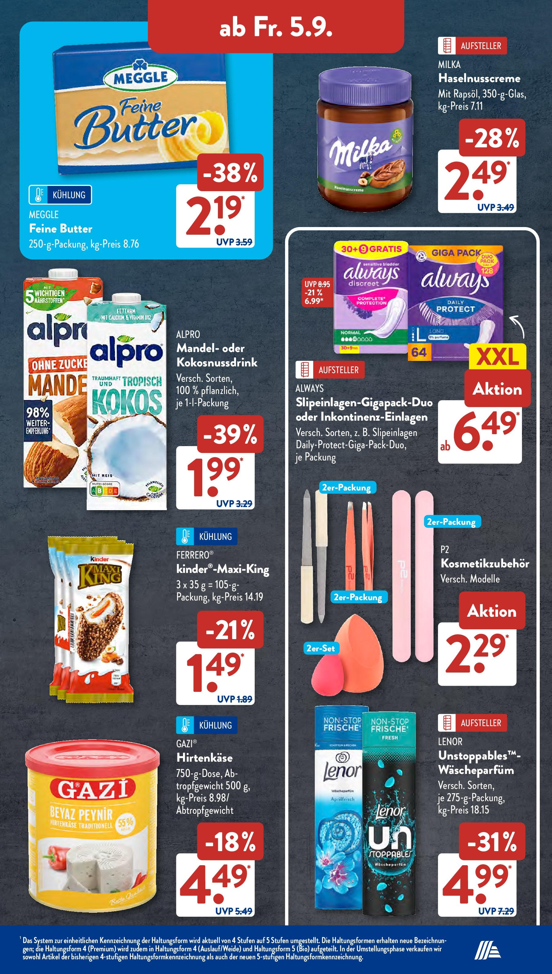 Aldi Süd Prospekt (ab 01.08.2025) zum Blättern | Seite: 24 | Produkte: Butter, Milka, Alpro, Reis Aldi Süd Prospekt (ab 01.08.2025) zum Blättern | Seite: 24 | Produkte: Butter, Milka, Alpro, Reis