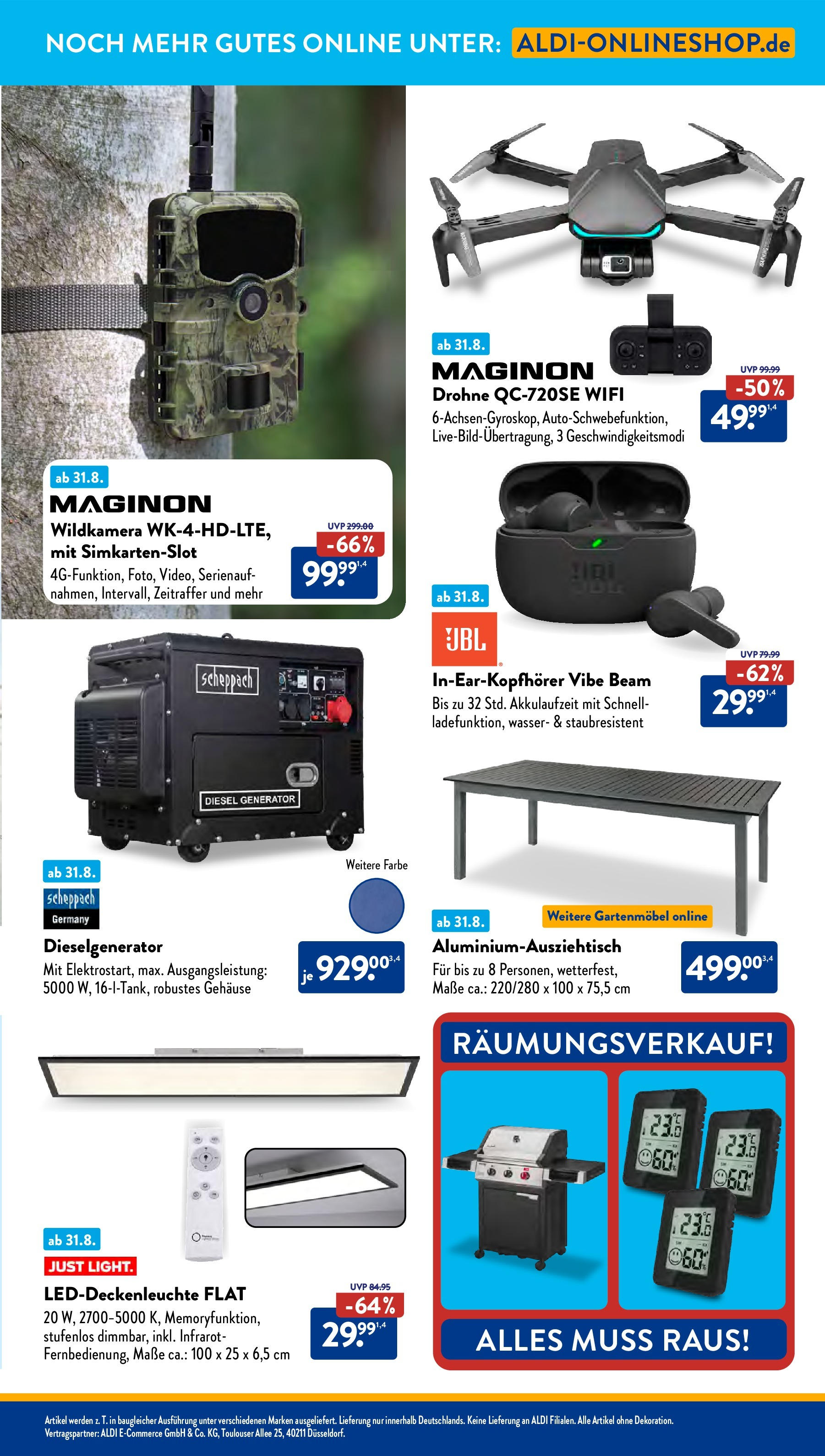 Aldi Süd Prospekt (ab 01.08.2025) zum Blättern | Seite: 35 | Produkte: Gartenmöbel, Wasser, Drohne Aldi Süd Prospekt (ab 01.08.2025) zum Blättern | Seite: 35 | Produkte: Gartenmöbel, Wasser, Drohne