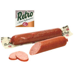 Retro Servelat Kochsalami, geräuchert