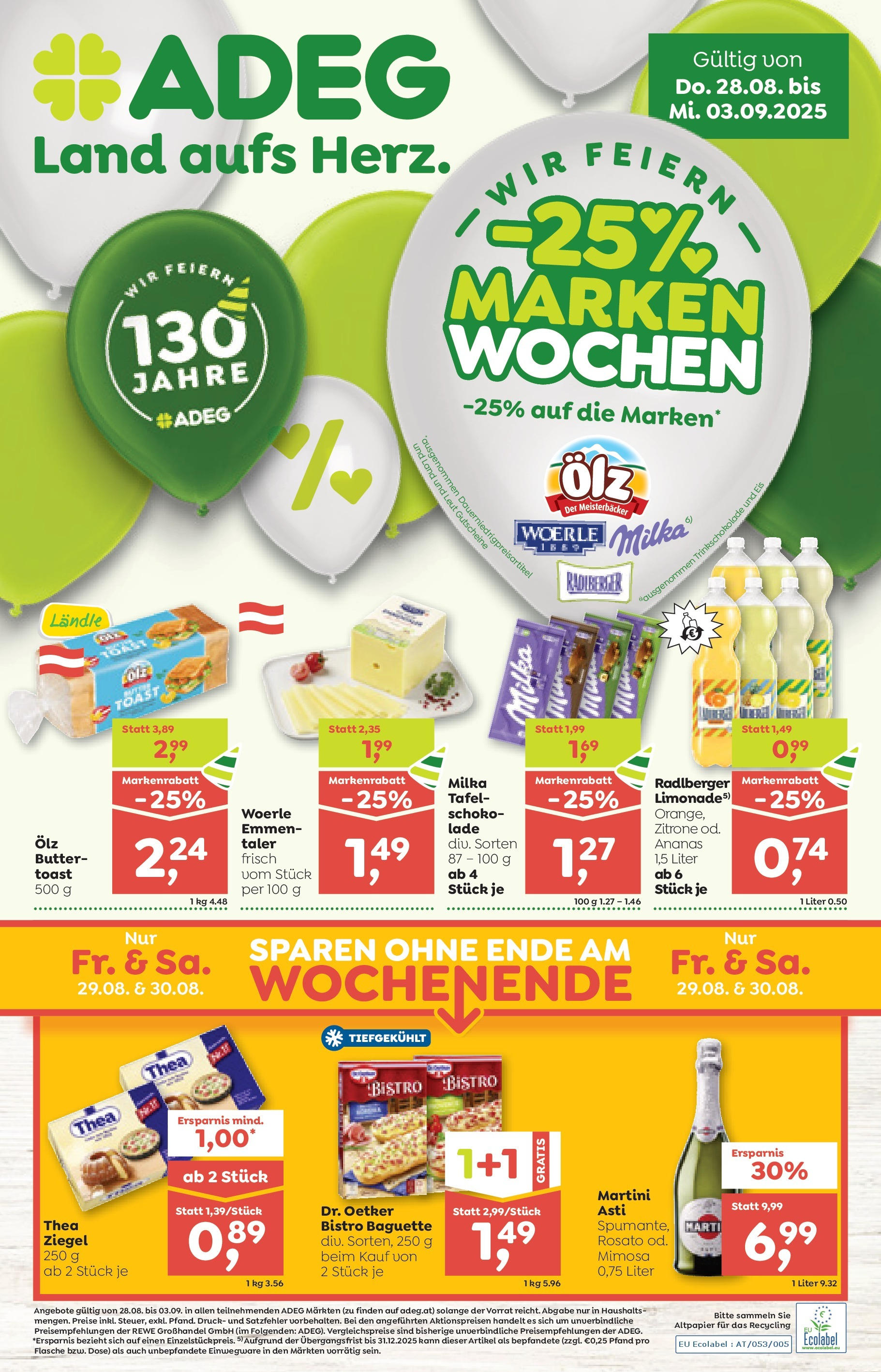  ADEG Wolfurt, Feldkirch, Nenzing ab (28.08.2025 - 03.09.2025) - Seite 1