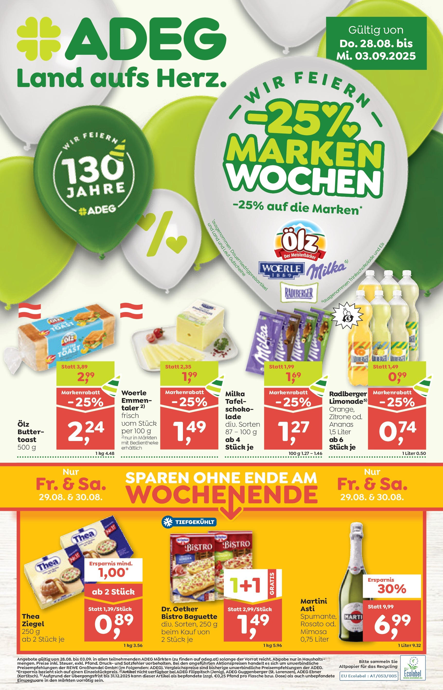  ADEG Preitenegg, Micheldorf, Arriach ab (28.08.2025 - 03.09.2025) - Seite 1