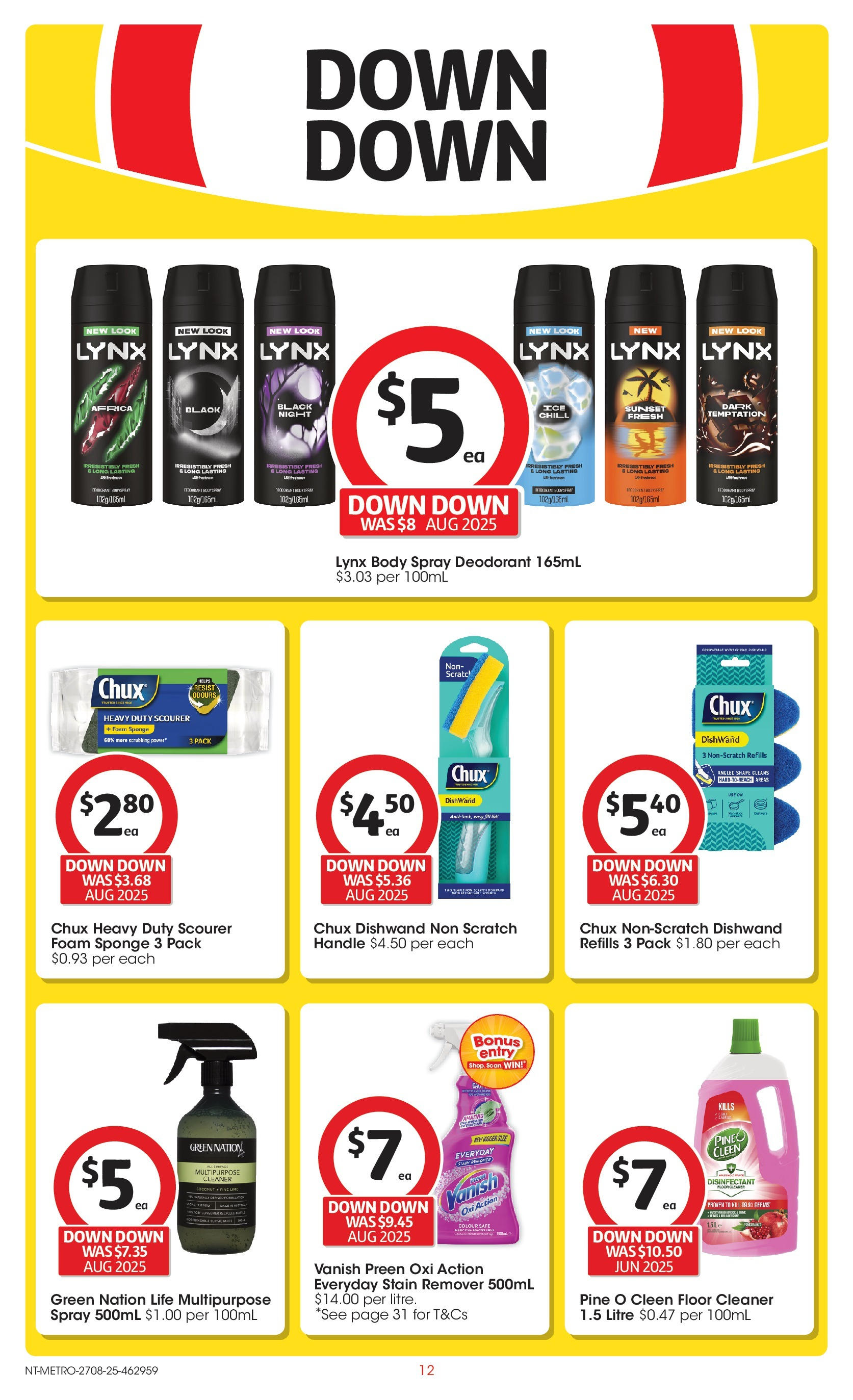 ﻿﻿Coles catalogue valid from 27/08/2025 > Online Australia | Page: 12 | Products: Cleaner, Deodorant, Stain remover, Safe