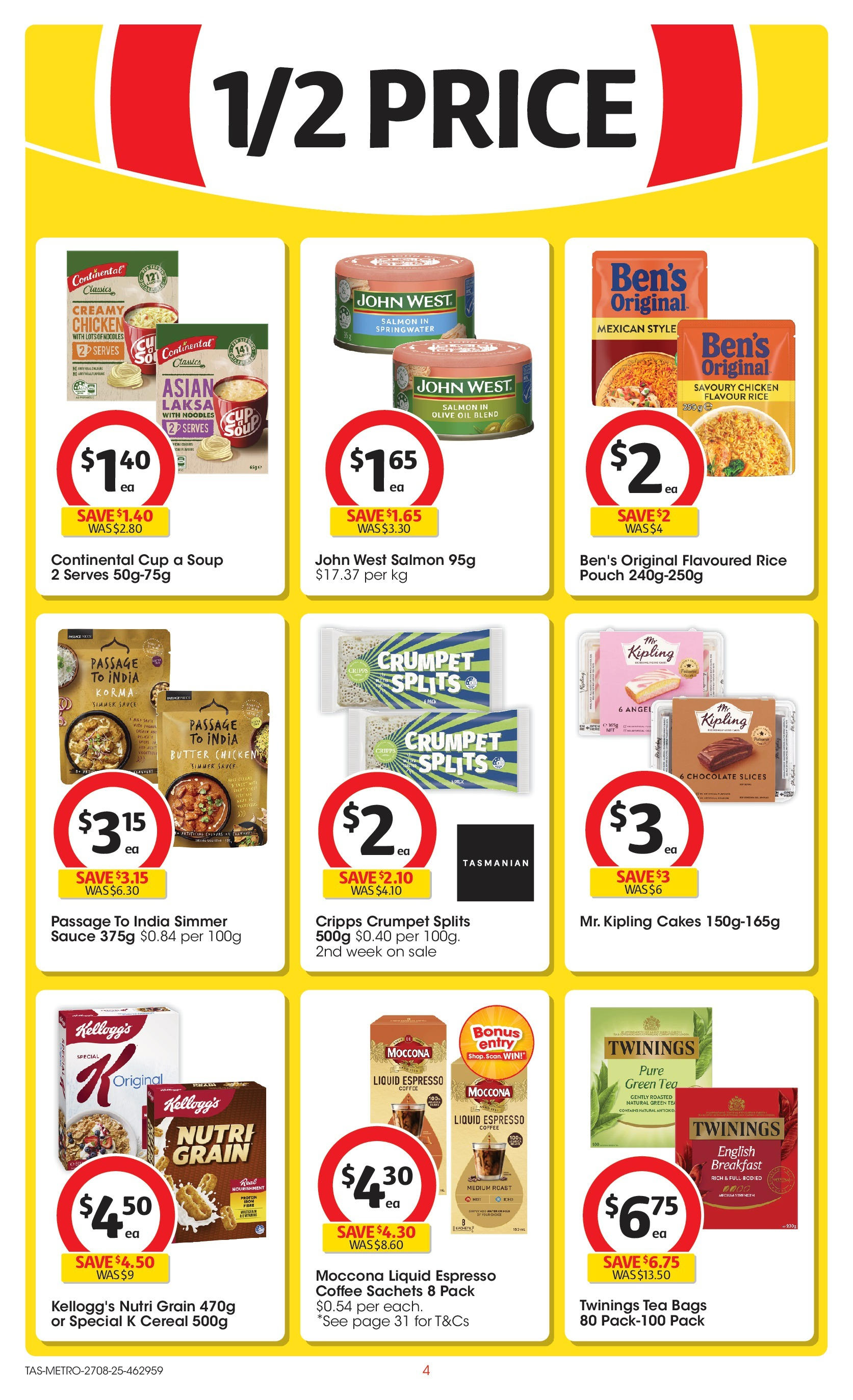 ﻿﻿Coles catalogue valid from 27/08/2025 > Online Australia | Page: 4 | Products: Coffee, Chocolate, Cereal, Soup