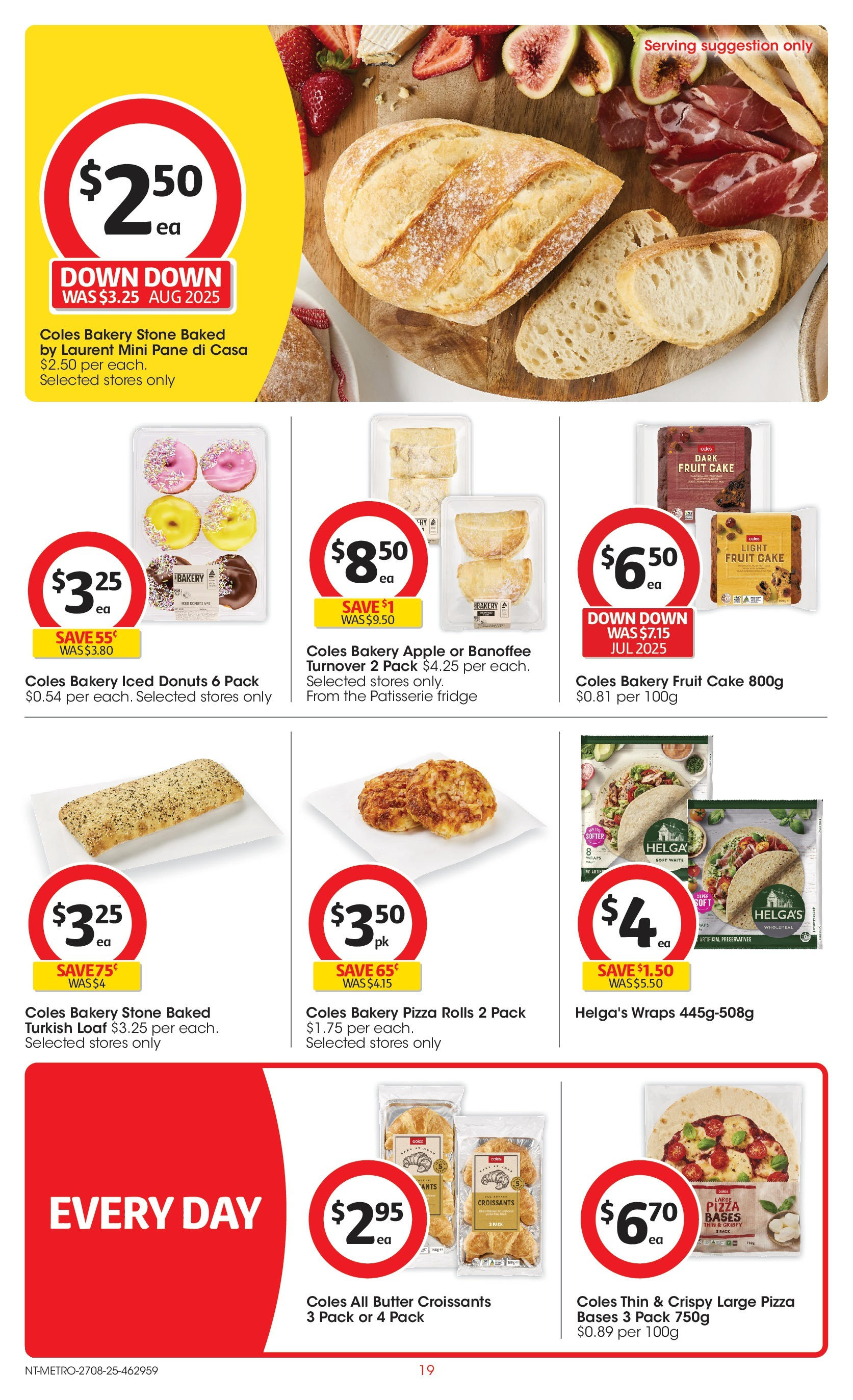 ﻿﻿Coles catalogue valid from 27/08/2025 > Online Australia | Page: 19 | Products: Light, Butter, Pizza, Fridge