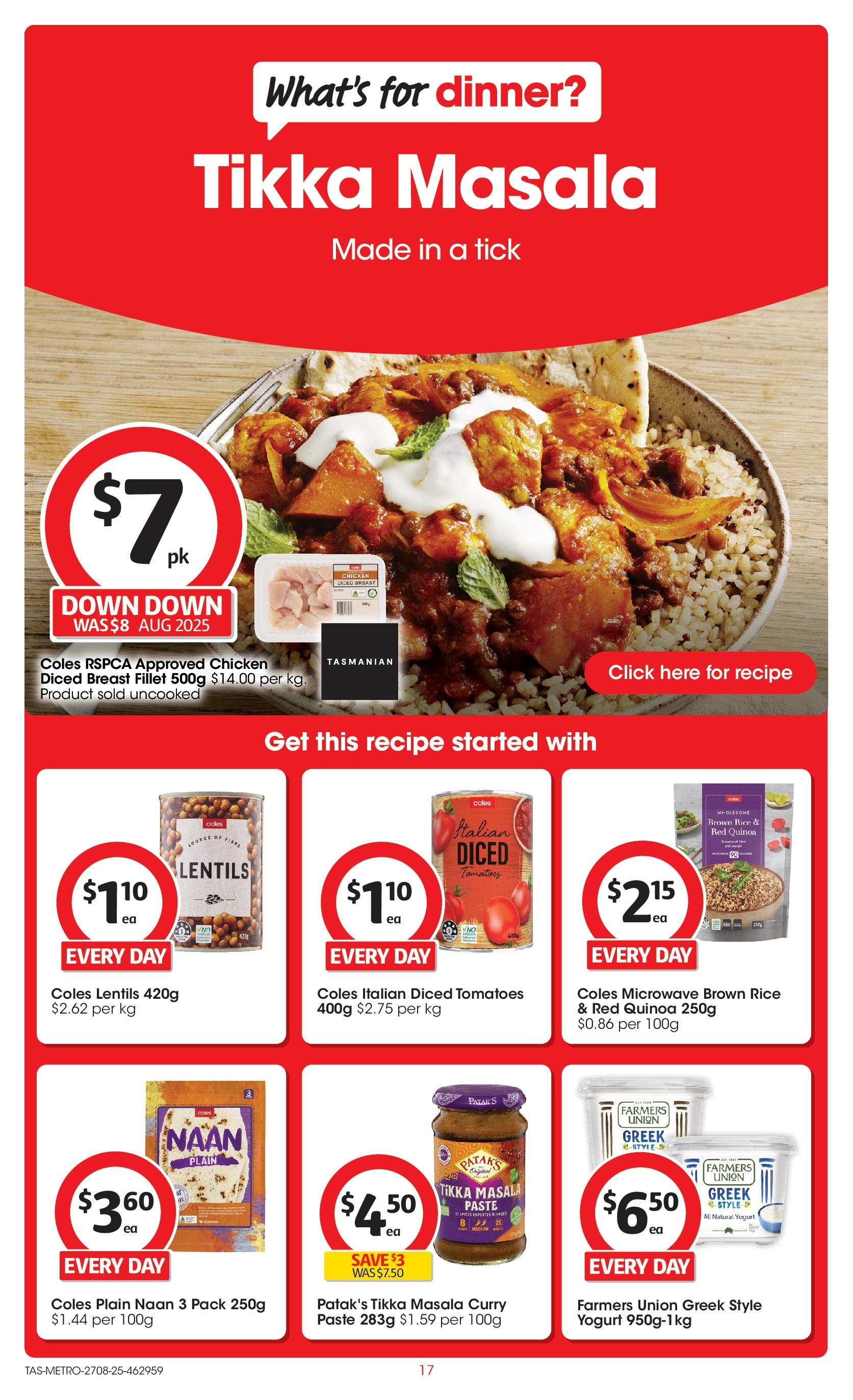 ﻿﻿Coles catalogue valid from 27/08/2025 > Online Australia | Page: 17 | Products: Curry, Tomatoes, Rice, Spices