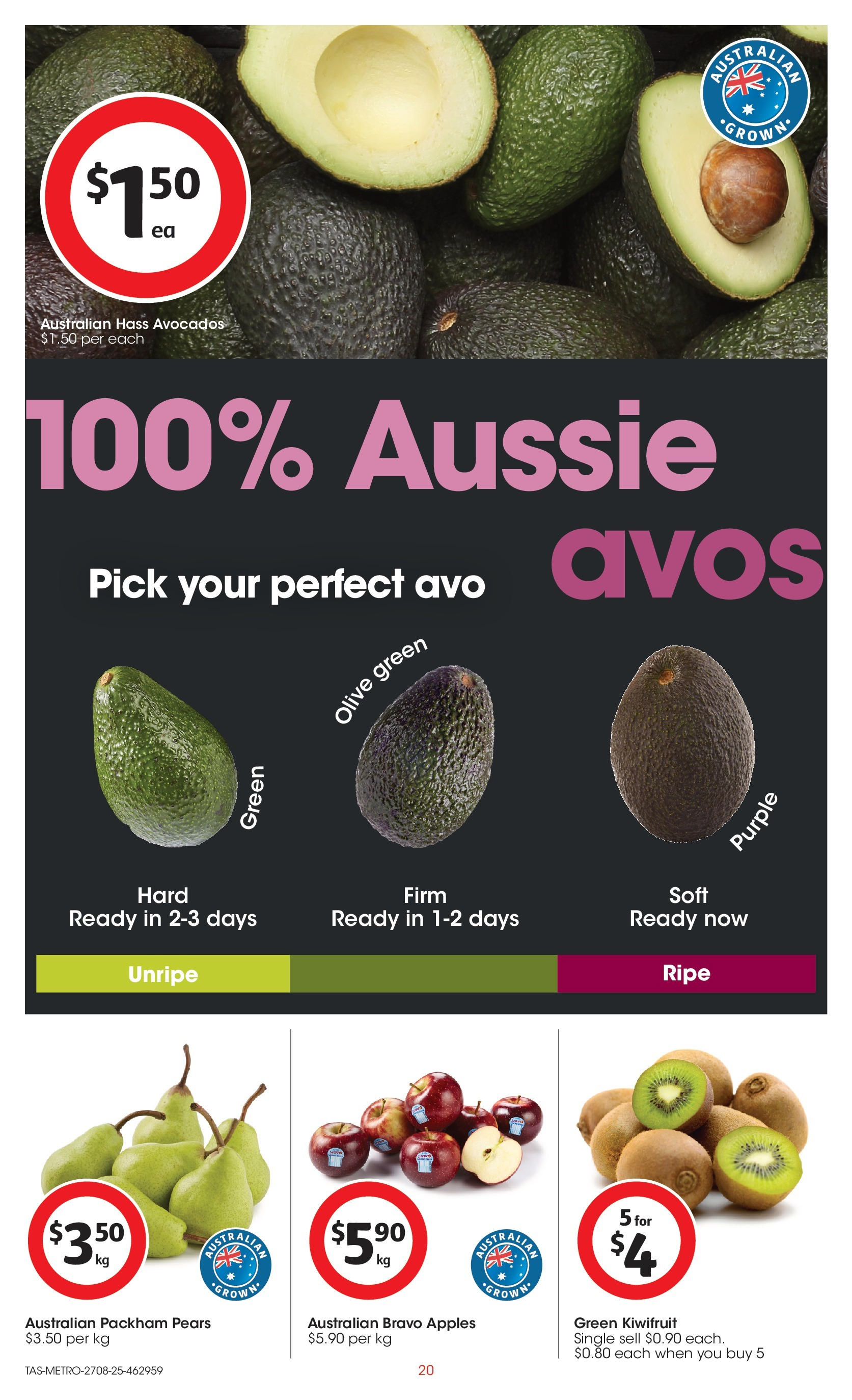 ﻿﻿Coles catalogue valid from 27/08/2025 > Online Australia | Page: 20 | Products: Apples, Kiwifruit